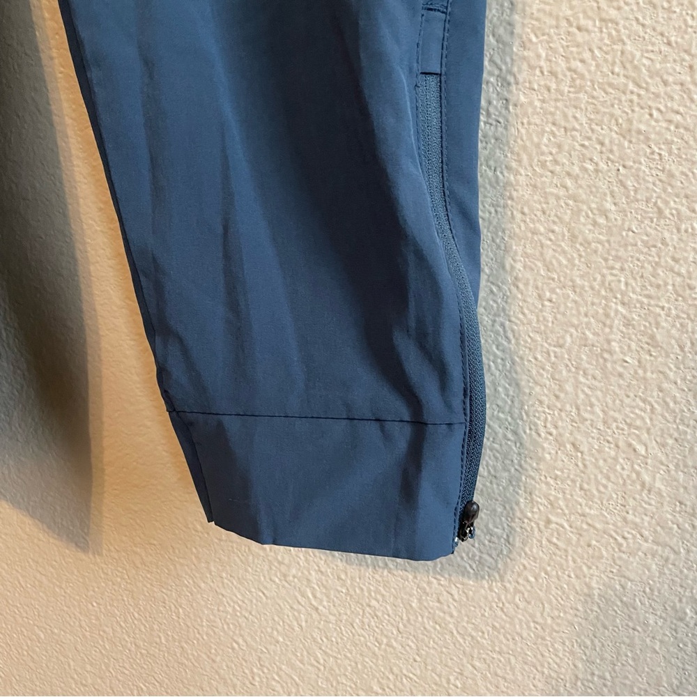 New‎ Balance Womens Slate Blue Tapered Athletic Jogger Pants Ankle Zip Size S - Picture 3 of 10